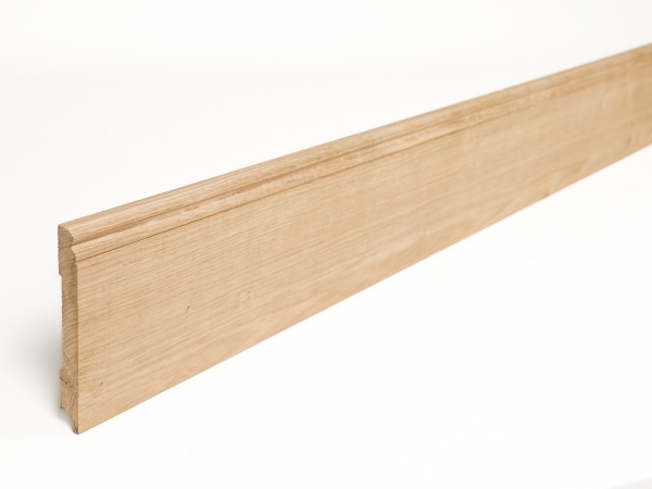 Solid Skirting Board Oak A/B 20x150 hardwax oil natural white 1,5-2,5m Hamburg profile